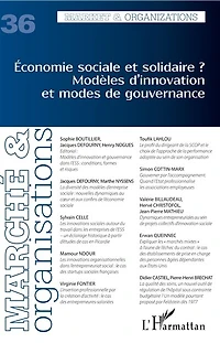 Economie sociale et solidaire ? Modèles d'innovation et modes de gouvernance