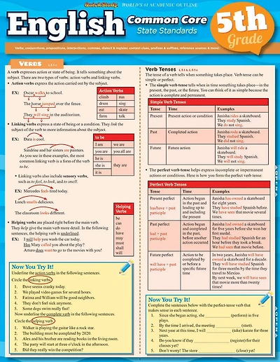 English Common Core 5th Grade