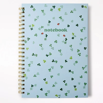 A4 Spiral Notebook, Clovers