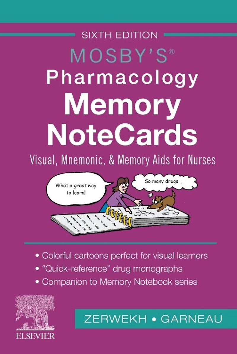 Mosby's Pharmacology Memory Notecards: Visual, Mnemonic, And Aids For Nurses