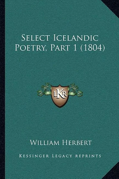 Select Icelandic Poetry, Part 1 (1804)