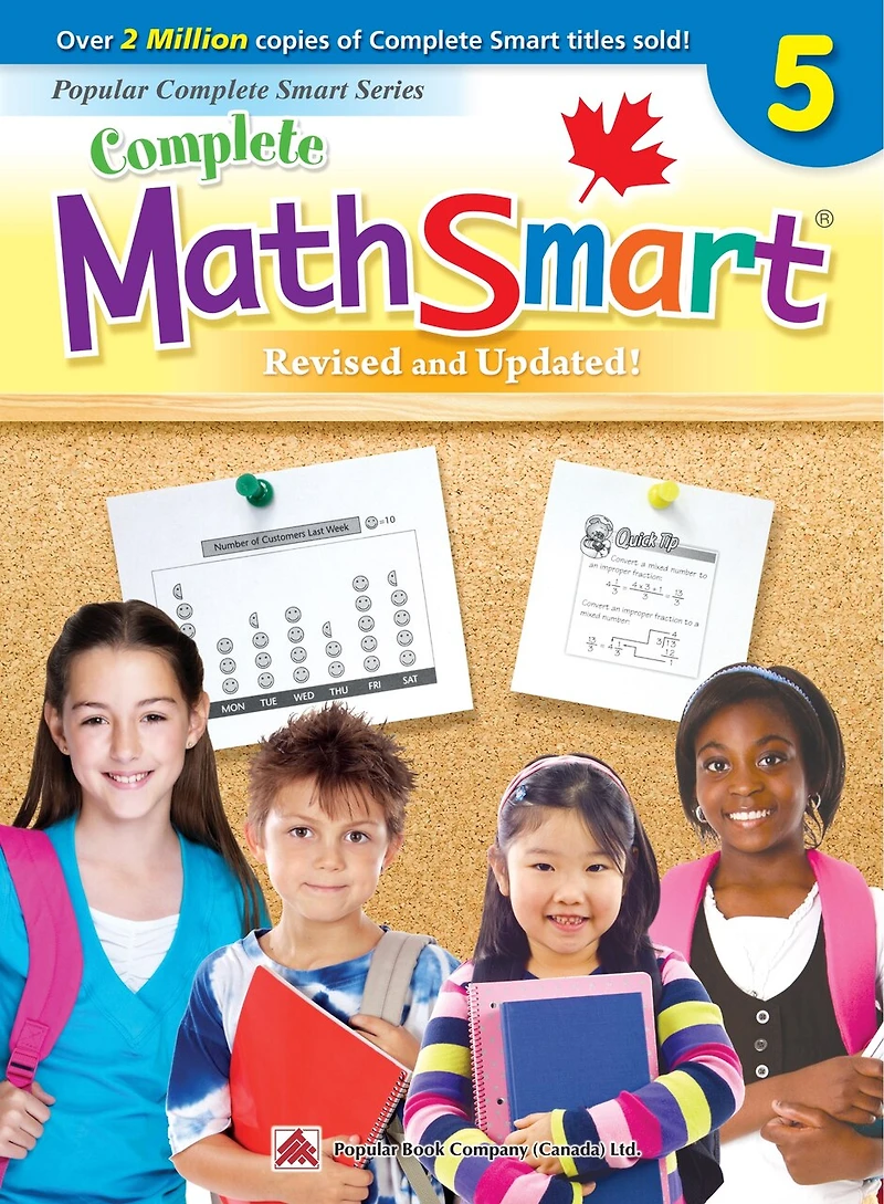 Complete Mathsmart 7: Canadian Curriculum Math Workbook For Grade 7