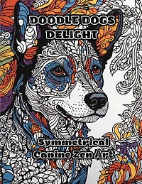 Doodle Dogs Delight: Symmetrical Canine Zen Art