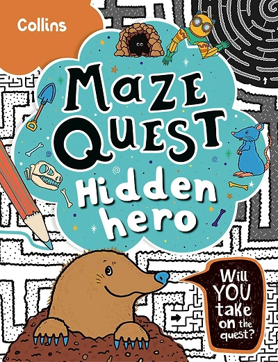 Hidden Hero: Solve 50 mazes in this adventure story for kids aged 7+