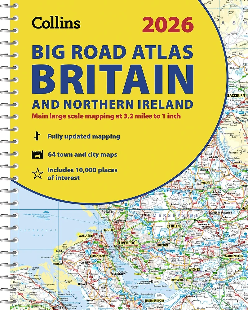 Collins Big Road Atlas Britain and Northern Ireland 2027 (A3 Spiral): Clear, easy-to-read mapping