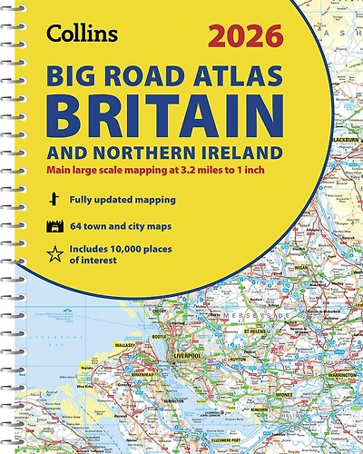 Collins Big Road Atlas Britain and Northern Ireland 2027 (A3 Spiral): Clear, easy-to-read mapping