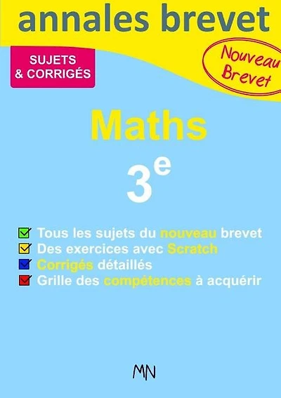 Annales Maths Nouveau Brevet 3e
