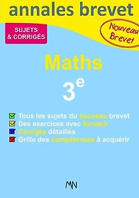 Annales Maths Nouveau Brevet 3e