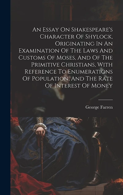 An Essay On Shakespeare's Character Of Shylock, Originating In An Examination Of The Laws And Customs Of Moses, And Of The Primitive Christians, With Reference To Enumerations Of Population, And The Rate Of Interest Of Money