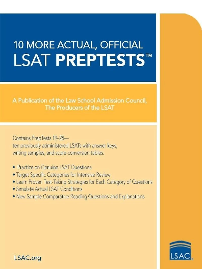 10 More, Actual Official Lsat Preptests: (preptests 19 Through 28)