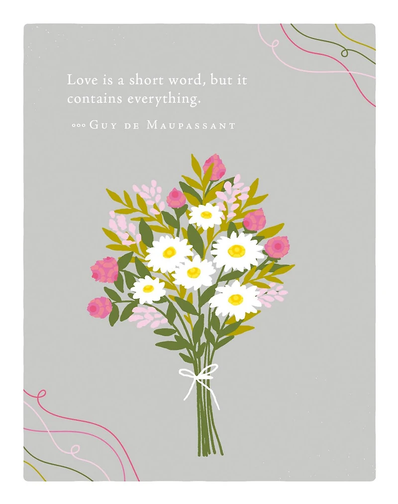 Positively Green Greeting Cards: Valentine's Day - Love is a short word, but it contains (Pack of 6)