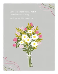 Positively Green Greeting Cards: Valentine's Day - Love is a short word, but it contains (Pack of 6)