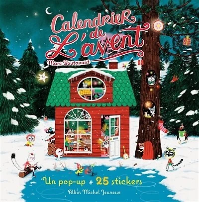 Calendrier de l'avent: un pop-up, 25 stickers