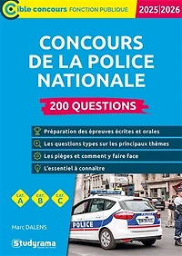 Concours de la police nationale : 200 questions – Catégories A, B et C – Édition 2025-2026
