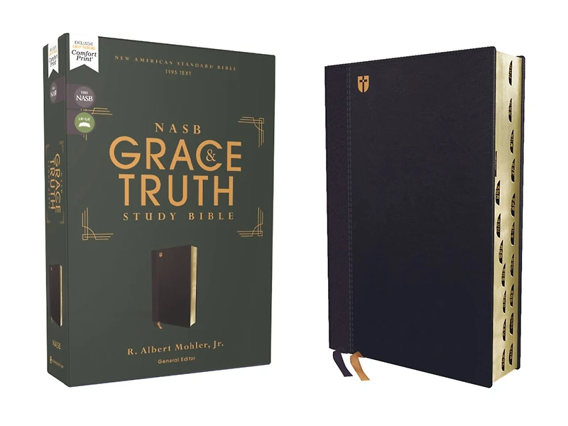 NASB, The Grace and Truth Study Bible (Trustworthy Practical Insights), Hardcover, Green, Red Letter, 1995 Text, Comfort Print
