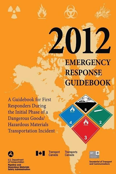 2012 Emergency Response Guidebook: A Guidebook for First Responders During the Initial Phase of a Dangerous Goods/Hazardous Materials Transportation Incident (Black and White)