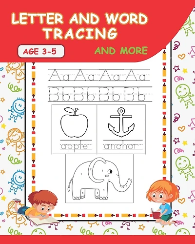 Letter and Word Tracing and More: Preschool handwriting & coloring book with Sight words for Pre K, Kindergarten, and Kids Ages 3-5