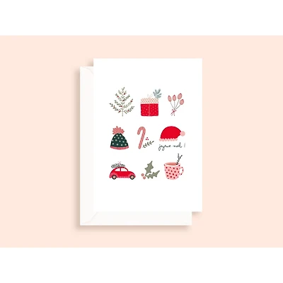Box of 6 Christmas Cards - Icônes (in French)
