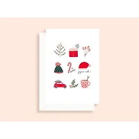 Box of 6 Christmas Cards - Icônes (in French)