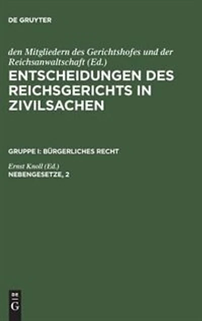 Nebengesetze, 2: Reichsversicherungsordnung. Arbeitsrecht