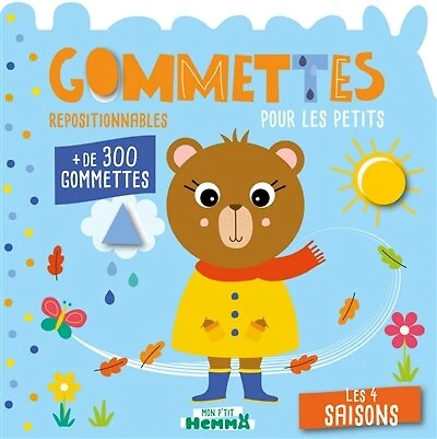 Les 4 saisons: gommettes repositionnables pour les petits