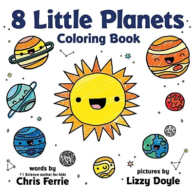 8 Little Planets Coloring Book