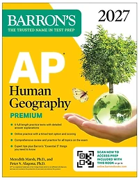 AP Human Geography Premium, 2027: Prep Book with 6 Practice Tests+ Comprehensive Review + Online