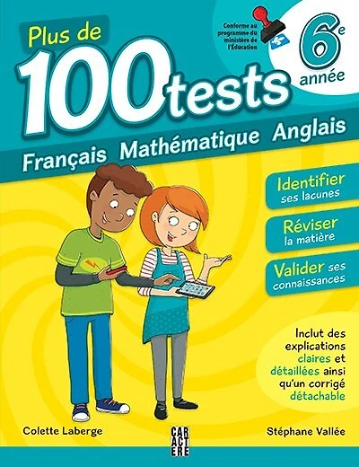 100 tests 6e année 3ème édition