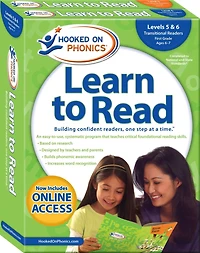 Hooked on Phonics Learn to Read - Levels 5&6 Complete: Transitional Readers (First Grade | Ages 6-7)