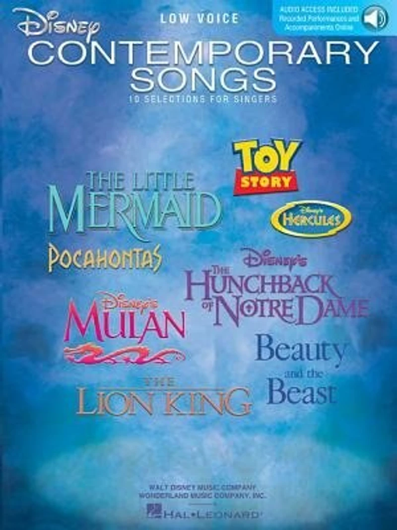 Disney Contemporary Songs: Low Voice