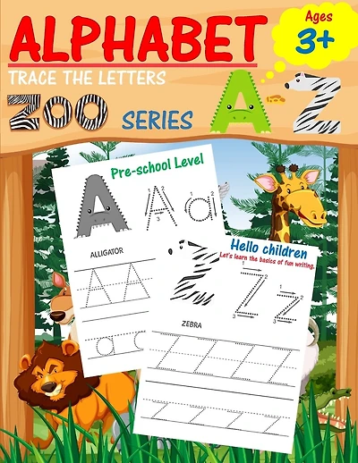 Alphabet Trace the Letters: Preschool writing Workbook with Sight words for Pre K, Kindergarten and Kids Ages 3-5. ABC print handwriting book