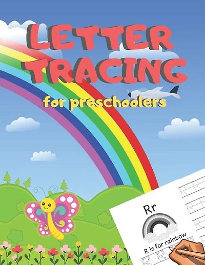 Letter Tracing for Preschoolers: Handwriting Practice Alphabet Workbook for Kids Ages 3-5, Toddlers, Nursery, Kindergartens, Homeschool - Learning to write Letters ABC Children - Fun Educational Activities - Volume 10 Rainbow - 8.5 x 11 inches, 110 pages