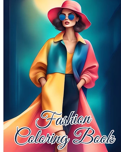 Fashion Coloring Book For Teens: Stylish Outfits Coloring Pages for Women with Trendy Designs, Fabulous Fashion