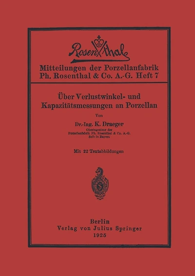 Über Verlustwinkel- und Kapazitätsmessungen an Porzellan
