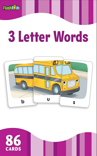 3 Letter Words (flash Kids Flash Cards)