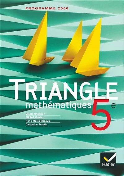 Mathématiques 5e: programme 2006