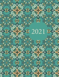 2021 Planner: With Coloured Interiors 8 x 10 (Large) Hardback