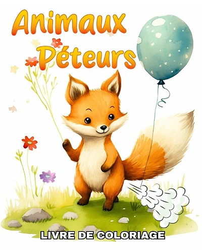 Animaux Péteurs Livre de Coloriage: Dessins Coloriage Humoristique avec Animaux Adorables qui Pètent