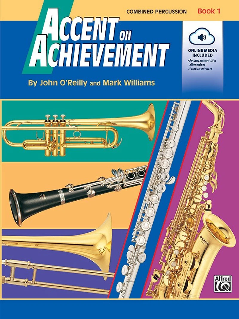 Accent on Achievement, Bk 1: Combined Percussion-S.D., B.D., Access. and Mallet Percussion, Book Online Audio/Soft: &
