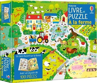 Coffret livre et puzzle : A la ferme : Dès 5 ans: A la ferme