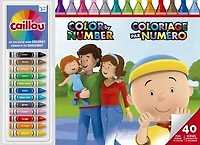 CAILLOU 3D -COLORIAGE PAR NUMERO