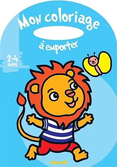 Lion: mon coloriage à emporter, 2-4 ans