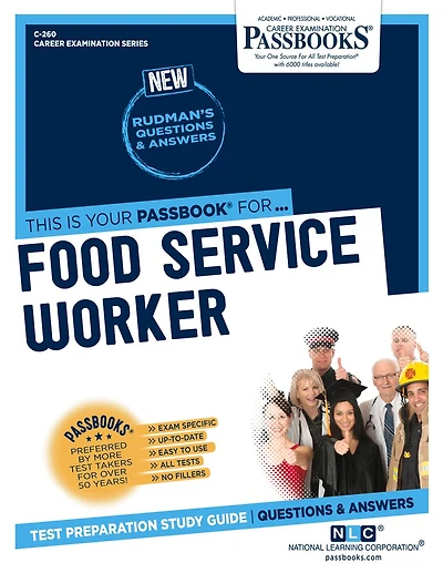 Food Service Worker (C-260): Passbooks Study Guide