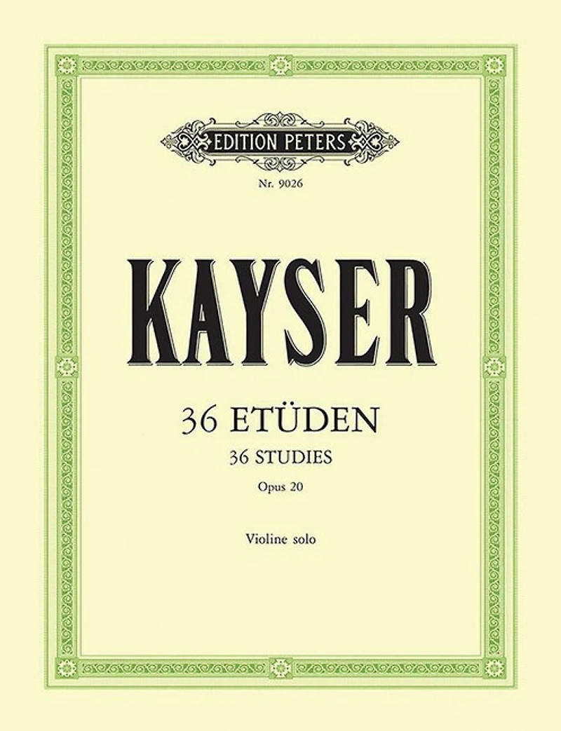 36 Studies Op. 20 for Violin