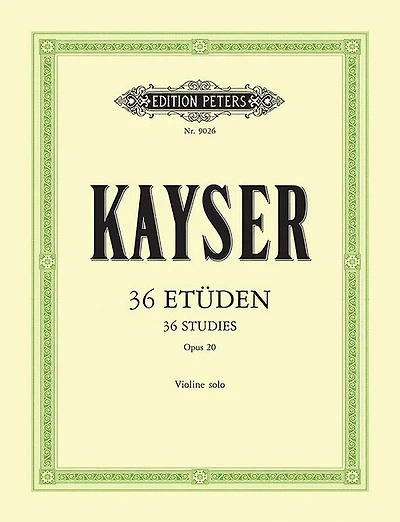 36 Studies Op. 20 for Violin