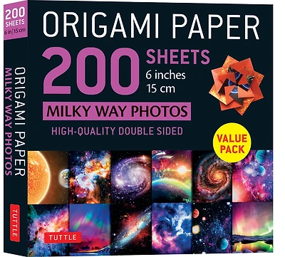 Origami Paper 200 sheets Milky Way Photos 6 (15 cm): Tuttle Origami Paper: Double Sided Origami Sheets Printed with 12 Different Photographs (Includes Instructions for 6 Projects)