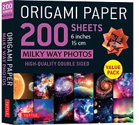 Origami Paper 200 sheets Milky Way Photos 6 (15 cm): Tuttle Origami Paper: Double Sided Origami Sheets Printed with 12 Different Photographs (Includes Instructions for 6 Projects)