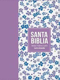 Biblia Rvr 1960 Compacta Símil Piel Flores Lila Claro (Bible Rvr 1960 Compact Size Leatherlike Light Lilac Flowers(spanish Edition)