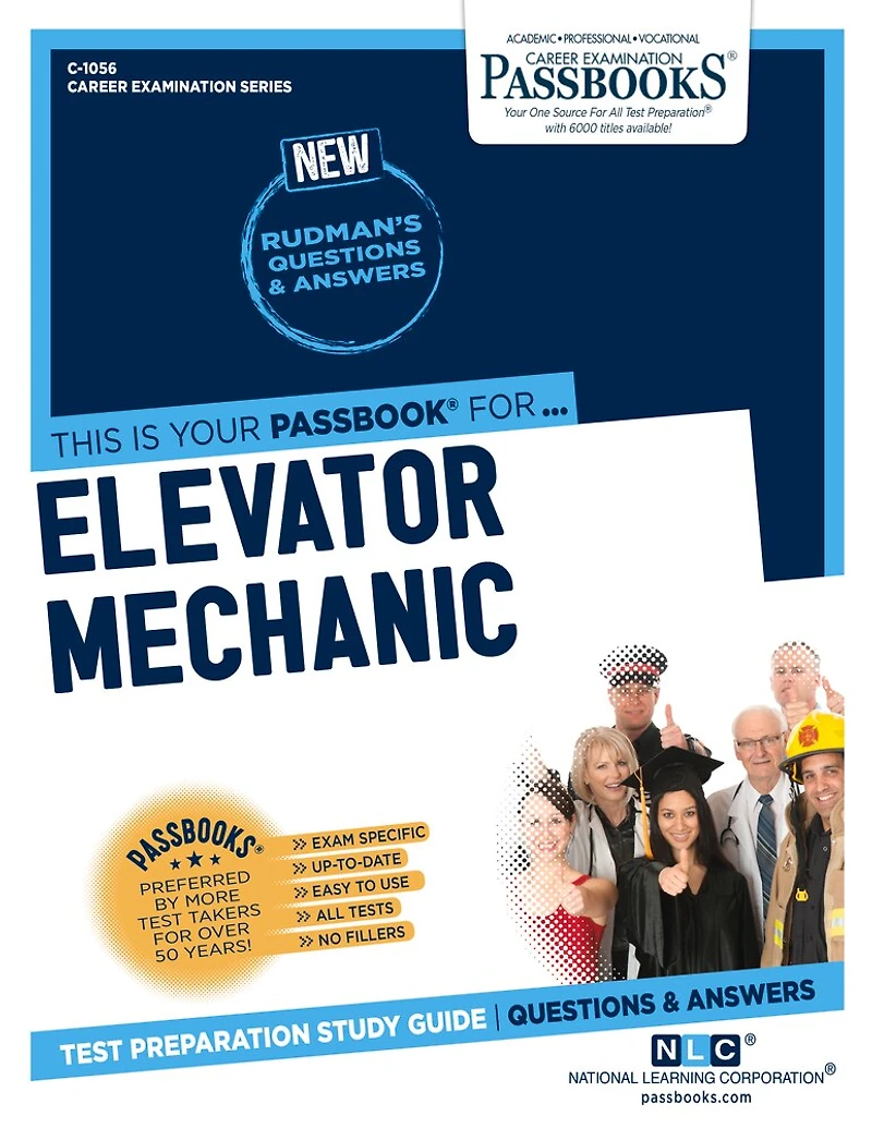 Elevator Mechanic (C-1056): Passbooks Study Guide