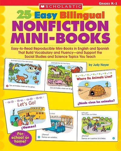 25 Easy Bilingual Nonfiction Mini-Books